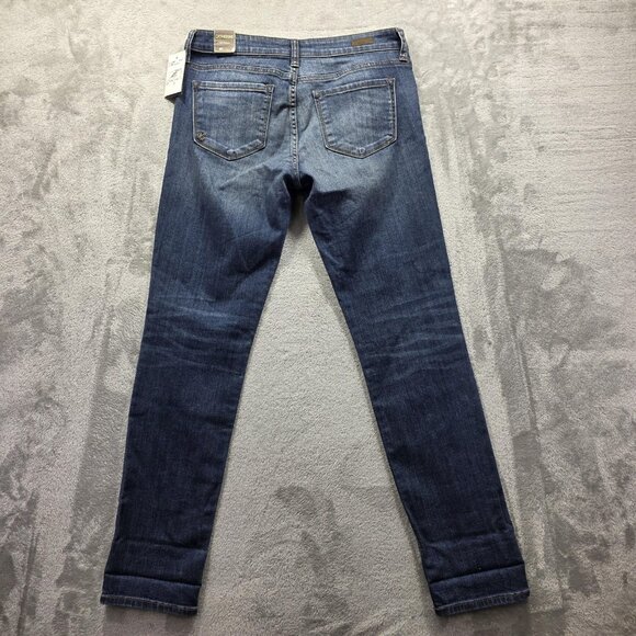 KUT from the Kloth Jeans Womens 2 Blue Catherine Boyfriend Distressed Stretch - Picture 2 of 14